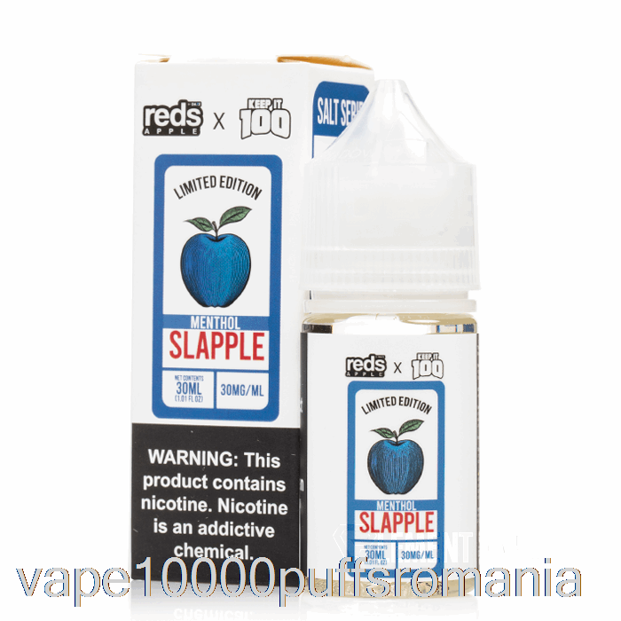Vape Romania Slapple Mentol - 7 Daze X Keep It 100 De Săruri - 30ml 50mg